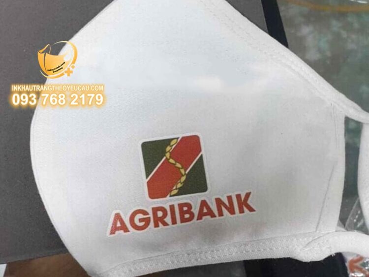 Khẩu trang in logo ngân hàng Agribank