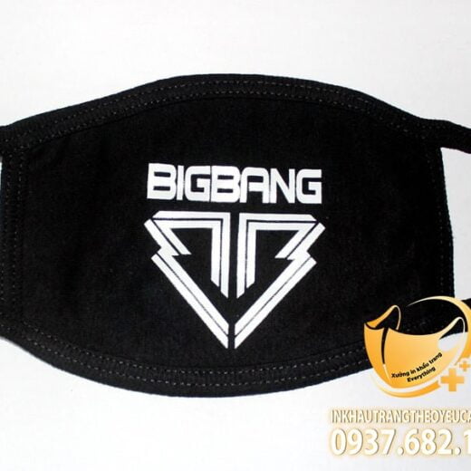 Khẩu trang promask in logo Bigbang