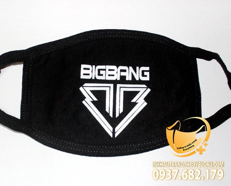 Khẩu trang promask in logo Bigbang