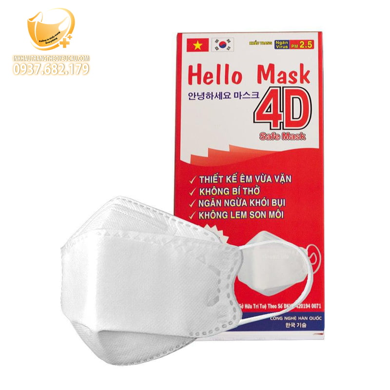 Khẩu trang 4D Hàn Quốc Hello Mask