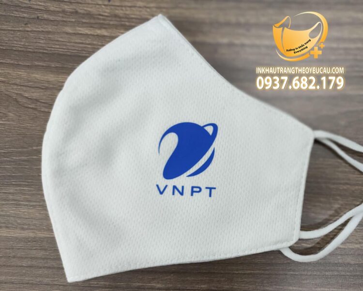 Khẩu trang vải in logo tập đoàn VNPT
