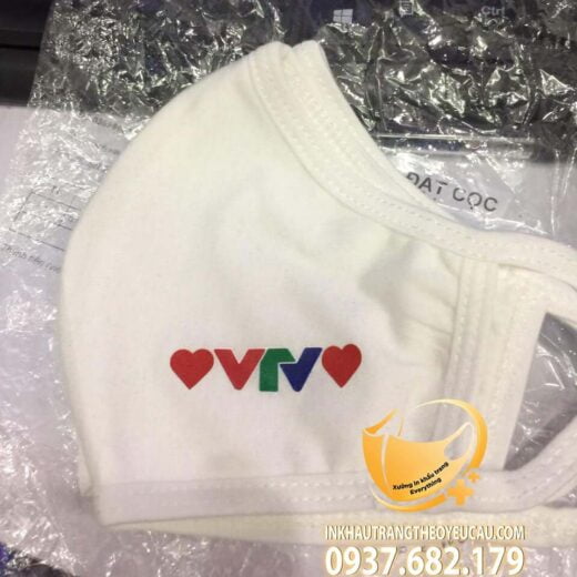 Khẩu trang vải in logo VTV