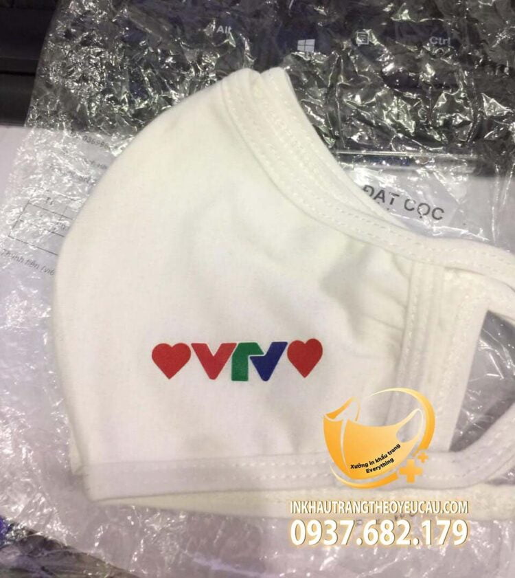Khẩu trang vải in logo VTV