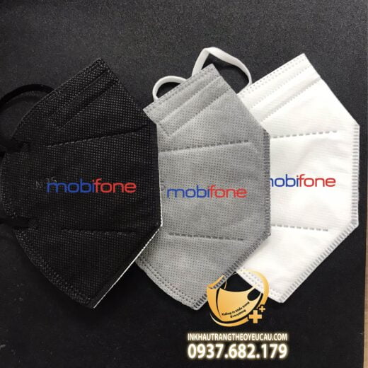 Khẩu trang y tế in logo Mobifone