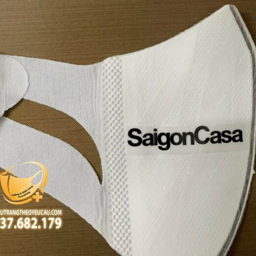 Khẩu trang y tế 4D in chữ Saigon Casa