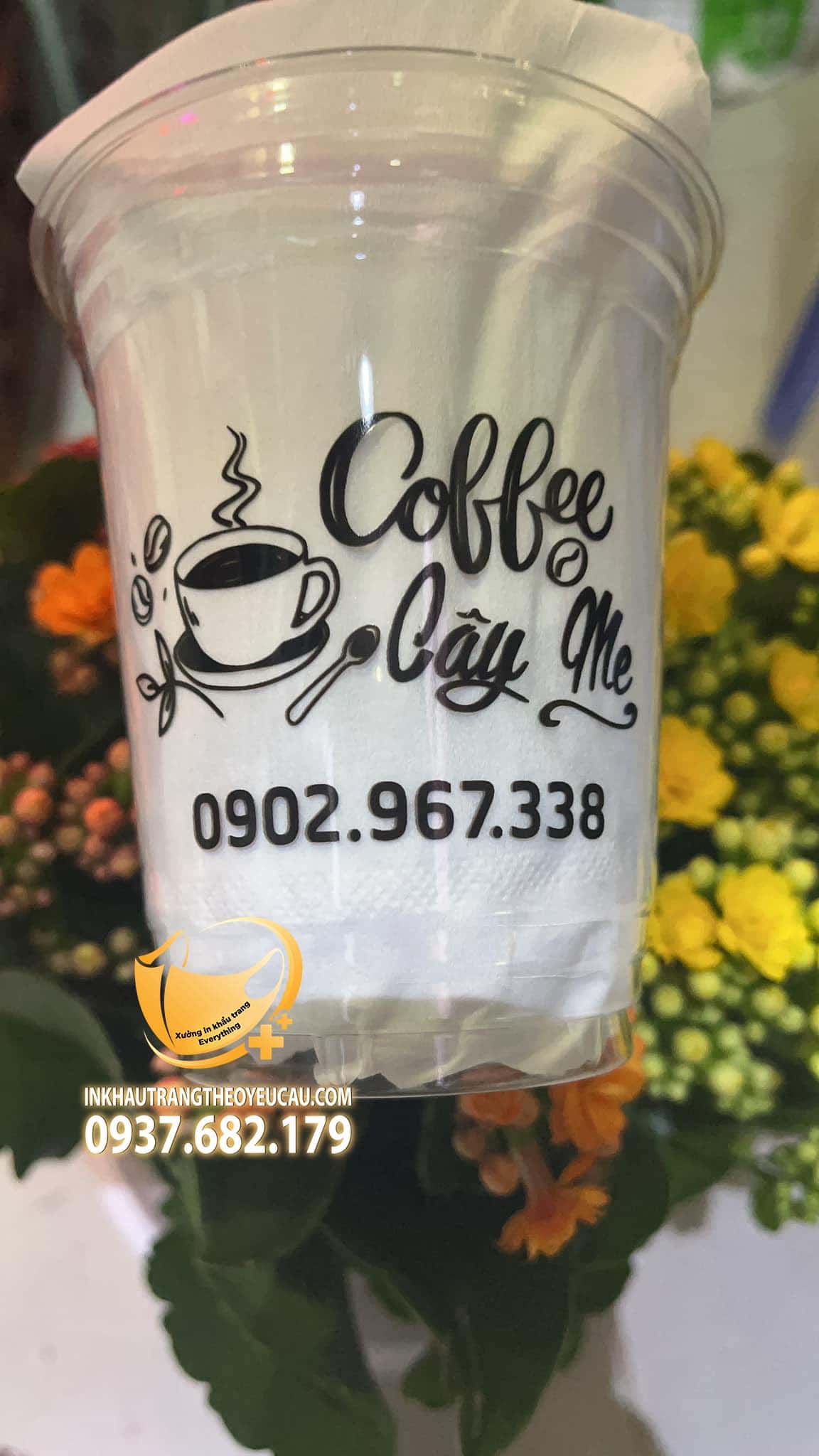 In ly nhựa đẹp coffee Cây Me