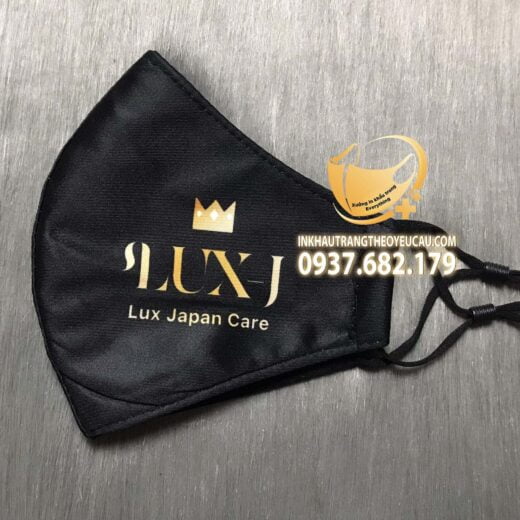 Khẩu trang vải in logo Lux Japan Care