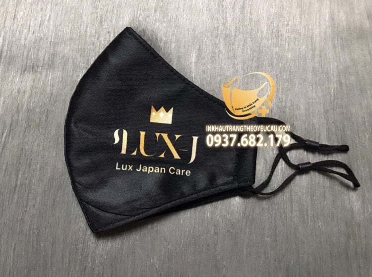 Khẩu trang vải in logo Lux Japan Care