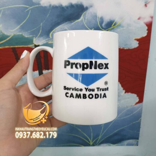 In ly sứ logo Propnex Service You Trust Cambodia