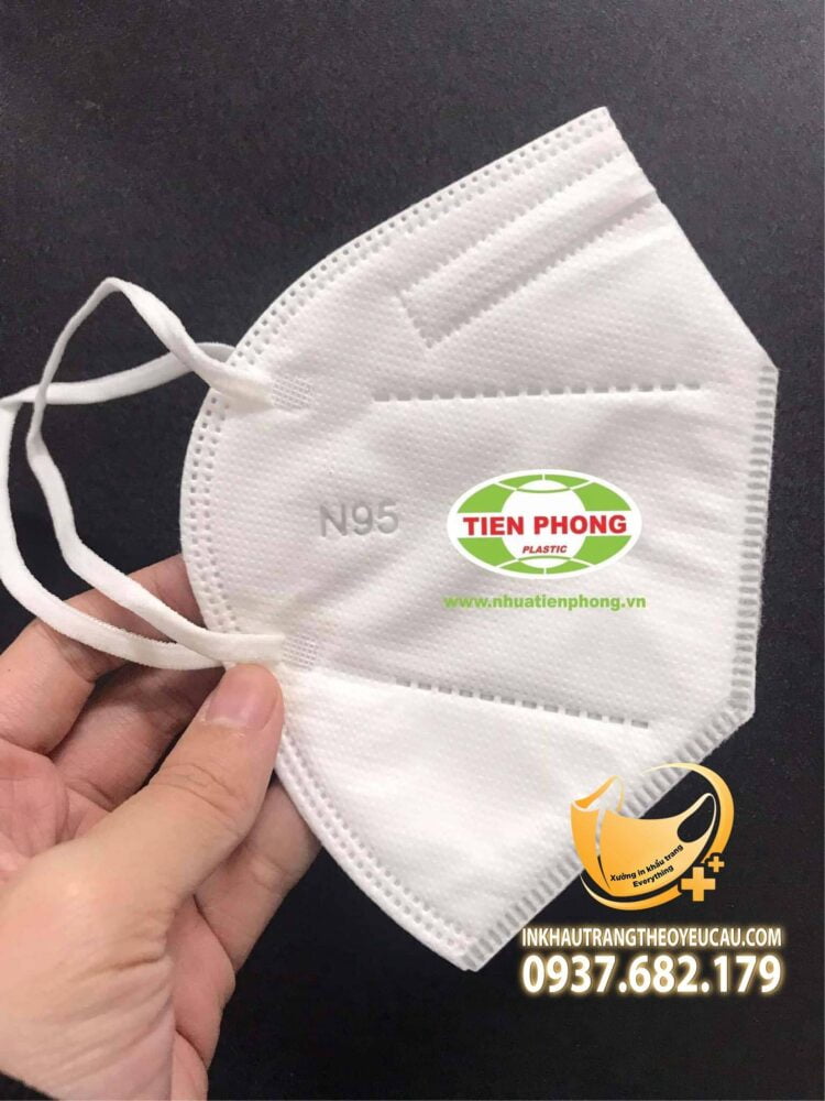 Khẩu trang y tế N95 in logo Nhựa Tiền Phong