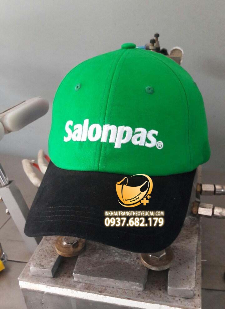 Thiết kế nón online tại quận 12 thương hiệu Salonpas