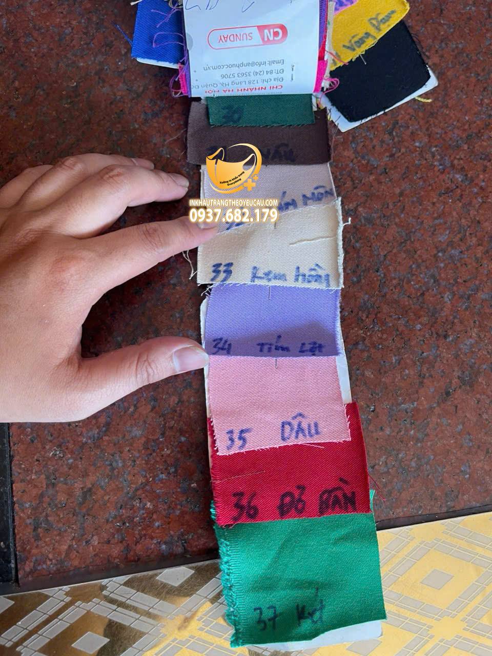 Bảng màu nón Xưởng May Everything 1