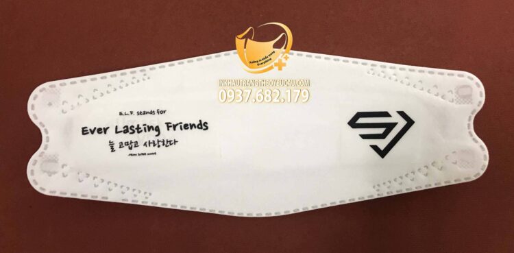 Khẩu trang KF94 in logo nhóm nhạc Super Junior
