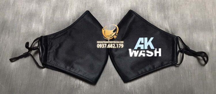 xưởng may khẩu trang in hình phụ tùng xe máy ak wash tại tphcm