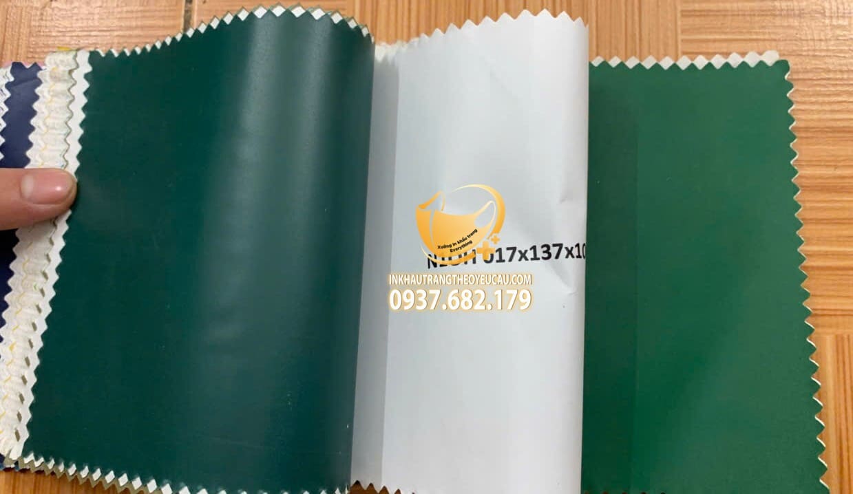 bảng màu vải áo mưa xưởng may everything số 1