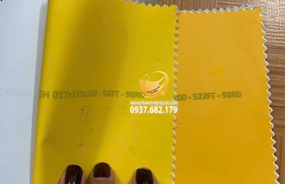bảng màu vải áo mưa xưởng may everything số 10