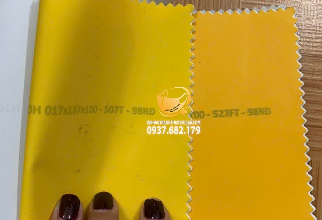 bảng màu vải áo mưa xưởng may everything số 3