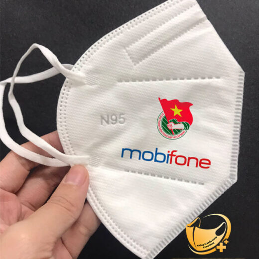Khẩu trang N95 in logo Mobifone