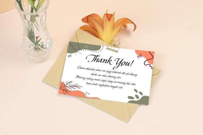 Quy trình in thẻ cảm ơn chuyên nghiệp tại Xưởng May Everything